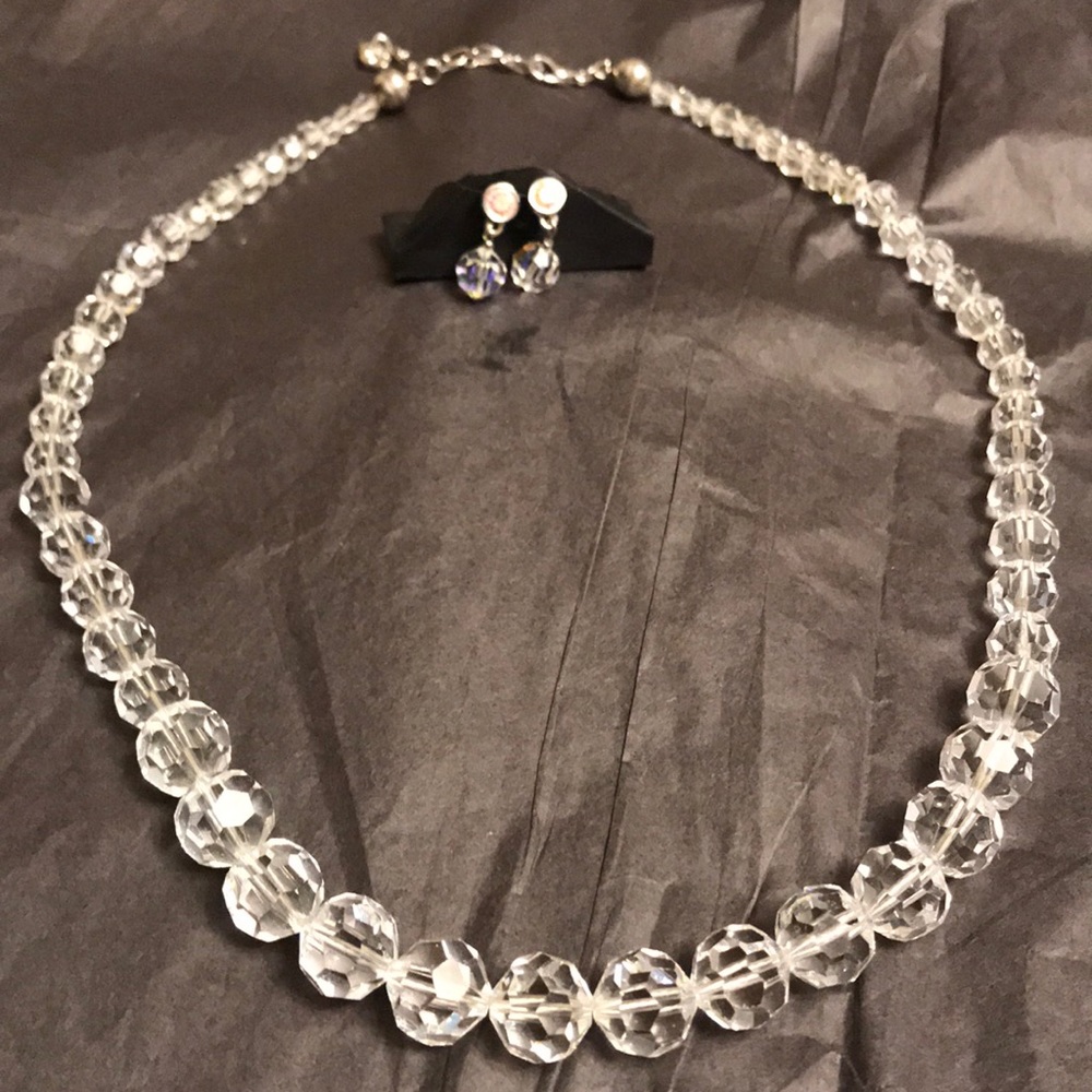 Swarovski Necklace and Earrings
